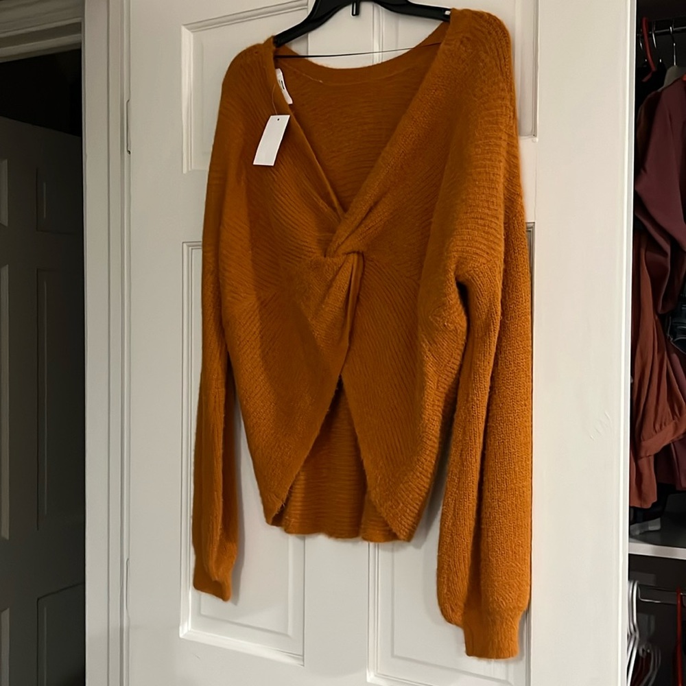 Orange Sweater